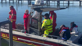 Rettung nimmt Fahrt auf: Spezialkahn für Wal unterwegs