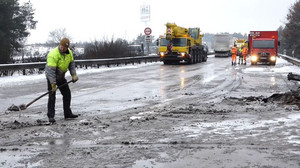 3 Sattelzüge verunglückt: A7 in Richtung Hamburg dicht