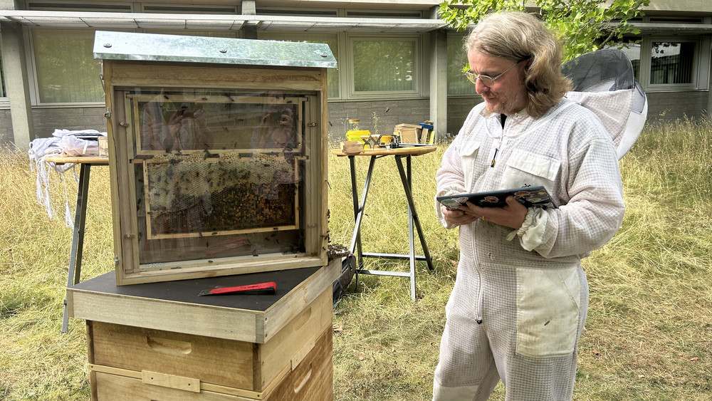 Marcus Zinn leitet das BeeLab in Dieburg. 