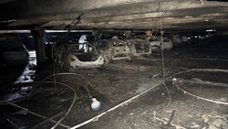 Autos brennen in Parkhaus in Bad Homburg