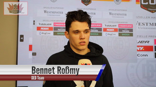 Das sagt Bennet Roßmy zum Auftaktsieg der DEB-Auswahl beim Deutschland Cup