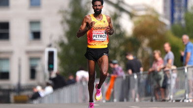 Marathon Frankfurt: Petros knapp hinter Dinki Zweiter