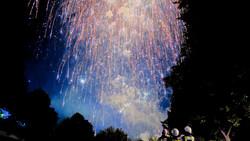 Wasserspiele und Feuerwerk beim Lichterfest Bad Salzschlirf