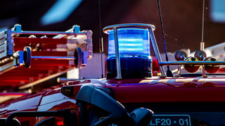 Windrad brennt in Kirchheimbolanden im Donnersbergkreis