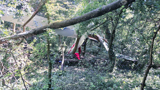 Segelflieger stürzt bei Malsch in Waldstück - Pilot in Lebensgefahr