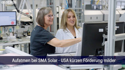 Aktie im Fokus: Aufatmen bei SMA Solar - USA kürzen Förderung milder