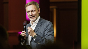 Bundestagswahlkampf: FDP-Chef Christian Lindner in Frankfurt