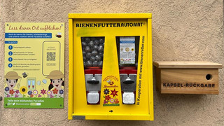 Bienenfutter aus dem Kaugummi-Automaten in Korbach