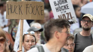 Hunderte protestieren in Frankfurt gegen AfD-Politik