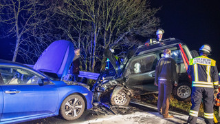 Frontalzusammenstoß bei Ulrichstein: Schwangere unter den Verletzten