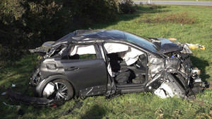 A3 bei Diez: Auto überschlägt sich, zwei Tote