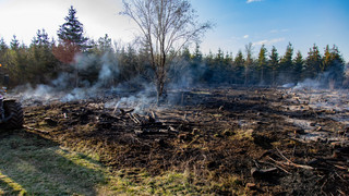 120 Feuerwehrleute im Einsatz: Waldbrand bei Lauterbach-Wallenrod