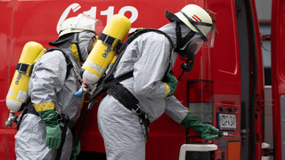 Radioaktive Gefahr: Feuerwehr Mainz übt Ernstfall
