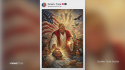 Trump in Kritik wegen KI-Jesus-Bild