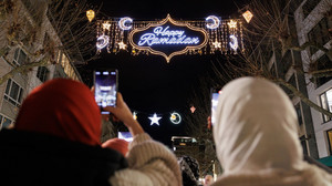 Ramadan-Beleuchtung erhellt Frankfurt zur Fastenzeit