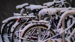 Infos und Tipps der Frankfurter Polizei: Fahrradfahren im Winter