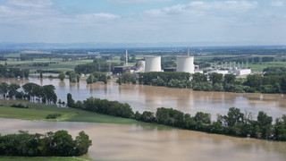 Hochwasser 2024 in Hessen: AKW Biblis am Rhein teilweise überflutet