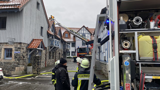 Dachstuhlbrand in Schotten-Rainrod