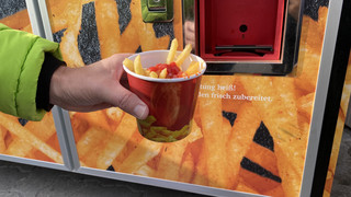 Pommes-Automat in Eppelheim: Rund um die Uhr frische Fritten