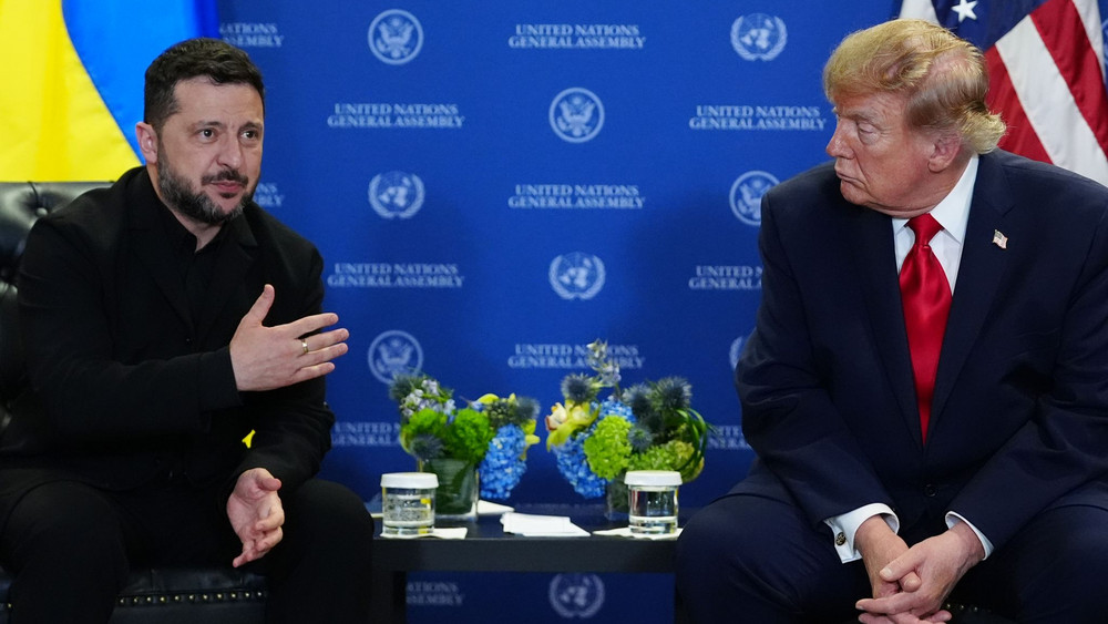 Selenskyj und Trump. 