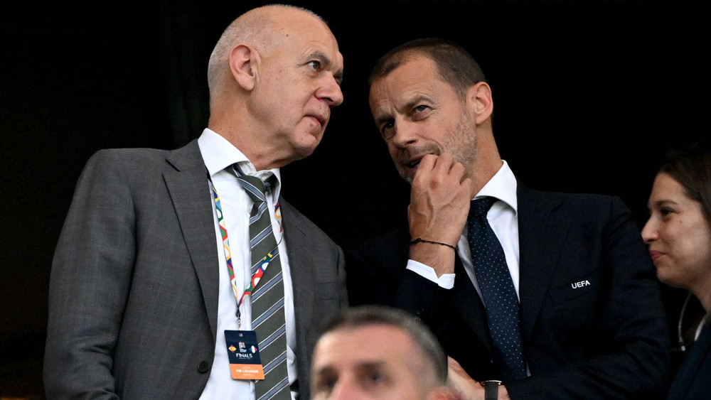 Bernd Neuendorf und Aleksander Ceferin
