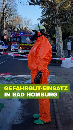 Gefahrgut-Einsatz in Bad Homburg: Sperrungen am Kurpark