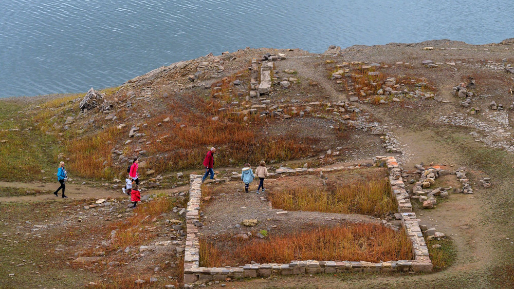 Niedrigwasser im Edersee