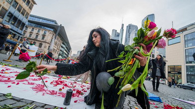 Iran-Proteste in Frankfurt: 600 Demonstranten auf der Straße