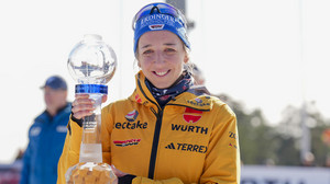Biathletin Franziska Preuß gewinnt erstmals den Gesamtweltcup