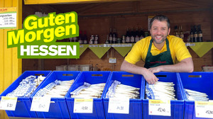 Spargel für die Hörer - Daniel Granitzny an der Spargelbude