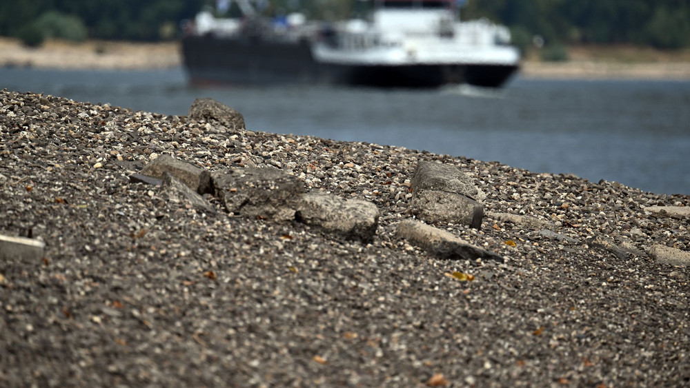 Niedrigwasser im Rhein