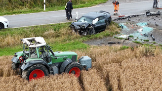 Traktorunfall in Heidenheim: Zwei Kinder schwer verletzt