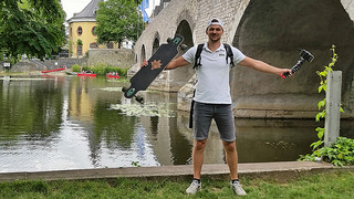 Mit Longboard durch Hessen: 100 Km in 3 Tagen