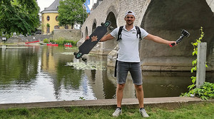 Mit Longboard durch Hessen: 100 Km in 3 Tagen