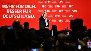 Wahlkampf-Auftakt in Wiesbaden: Scholz warnt vor der AfD