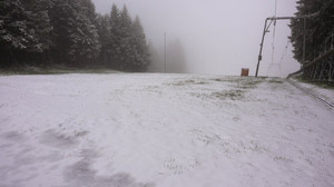 Frühling kaputt? Schnee auf der Wasserkuppe