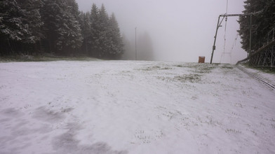 Frühling kaputt? Schnee auf der Wasserkuppe