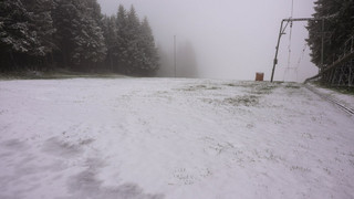 Frühling kaputt? Schnee auf der Wasserkuppe