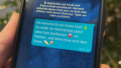 WhatsApp-Weihnachtsgrüße: Kurz, lustig und besinnlich