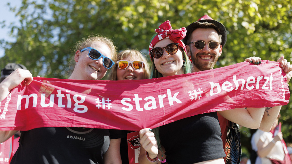 Mutig, Stark, Beherzt - das Motto des Kirchentages 2025.