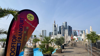 "Rooftop Day" in Frankfurt im August - Skyline wird gefeiert