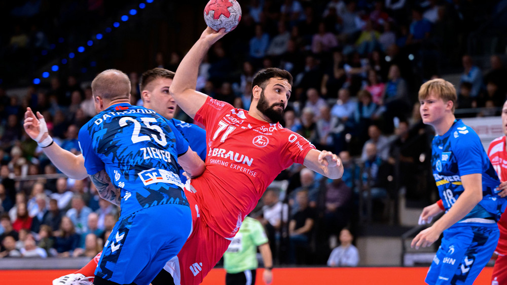 Außwärtssieg für MT Melsungen. Amine Darmoul (Nummer 71) mit starkem Auftritt.
