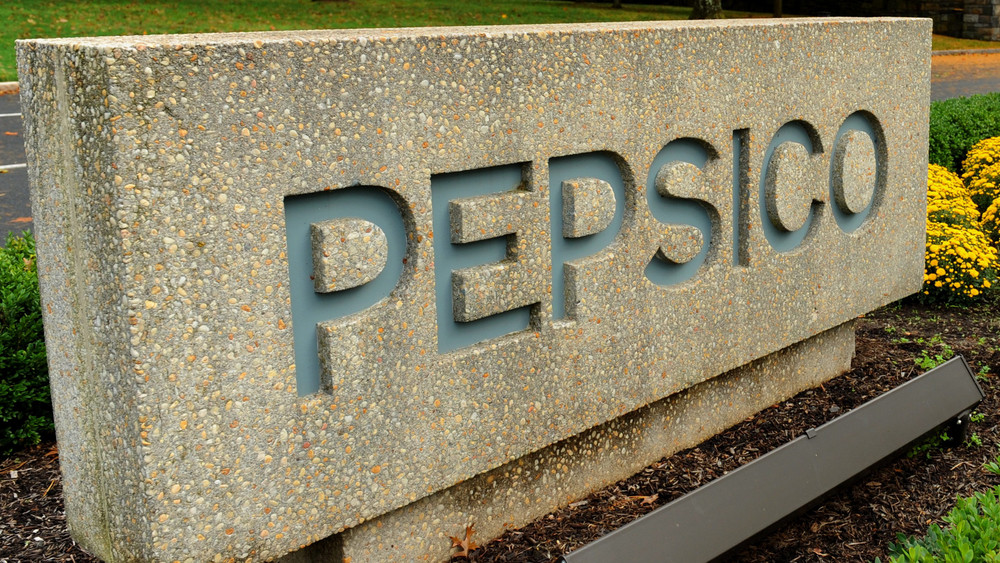 Das Pepsico-Logo vor dem Unternehmenssitz in New York