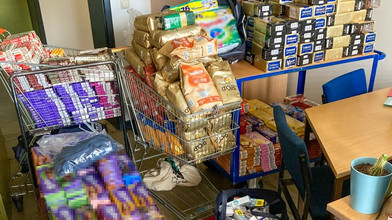 Schoko-Diebesgut aus Marburg wird in die Ukraine gespendet