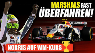 Norris auf WM-Kurs - Schockmoment: Marshal beinahe überfahren!
