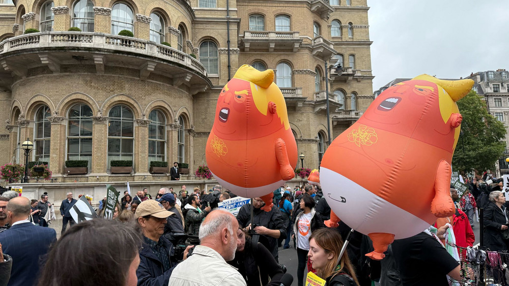 US-Präsident Trump besucht Großbritannien