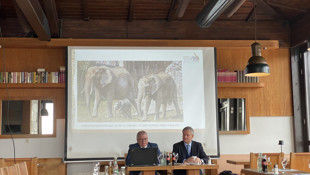 Zoodirektor Thomas Kauffels und Vorstandsvorsitzender Gregor von Opel