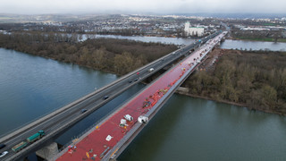 Ab Mitte August: Schiersteiner Brücke bei Wiesbaden fertig
