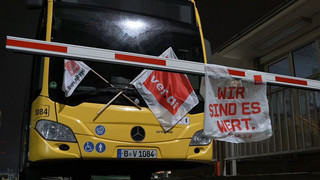 Keine Busse und Bahnen: Bundesweite Warnstreiks im ÖPNV am Montag