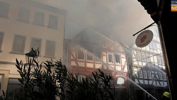 Brand in Historischer Altstadt